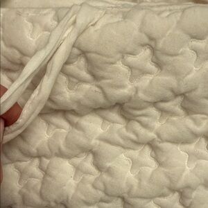 Pottery Barn Baby Quilted Bassinet Bumper and Skirt
